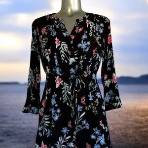 Free | Button Down Floral  Printed Top
